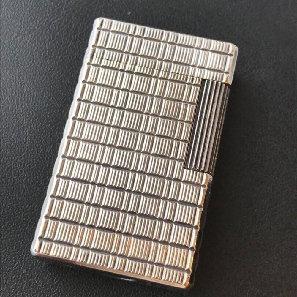 S.T. Dupont Vintage Silver Plated "Prince of Wales" Lighter